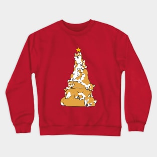 Christmas Tree Shiba Inu Crewneck Sweatshirt